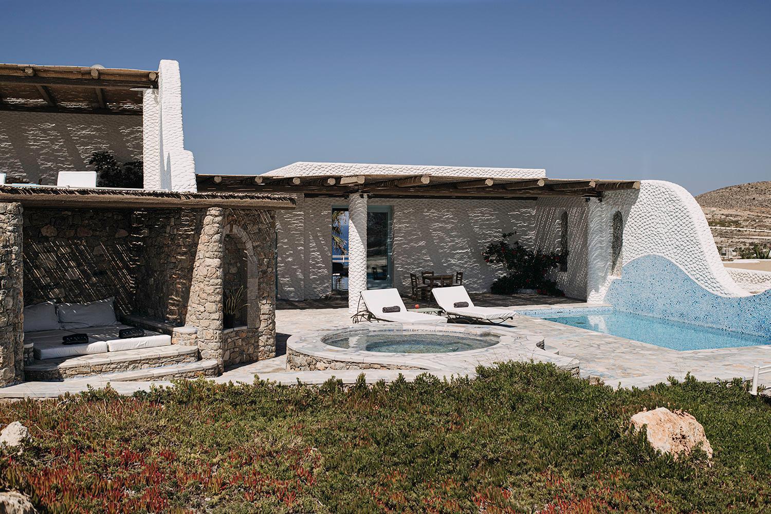 Agalia Luxury Suites Koumpara الغرفة الصورة